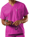 Picture of Cherokee Uniforms-4777-Cherokee Workwear Unisex V-Neck Single Pocket Scrub Top