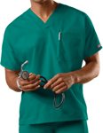 Picture of Cherokee Uniforms-4777-Cherokee Workwear Unisex V-Neck Single Pocket Scrub Top