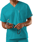 Picture of Cherokee Uniforms-4777-Cherokee Workwear Unisex V-Neck Single Pocket Scrub Top