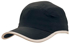 Picture of Headwear Stockist-4094-Microfibre Sports Cap with Trim on Edge of Crown & Peak