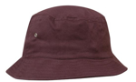 Picture of Headwear Stockist-4166-Childs Brushed Sports Twill Bucket Hat