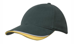 Picture of Headwear Stockist-4167-Brushed Heavy Cotton with Indented Peak