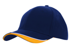 Picture of Headwear Stockist-4167-Brushed Heavy Cotton with Indented Peak