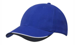 Picture of Headwear Stockist-4167-Brushed Heavy Cotton with Indented Peak