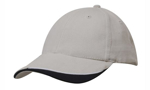 Picture of Headwear Stockist-4167-Brushed Heavy Cotton with Indented Peak