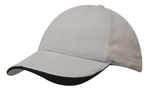 Picture of Headwear Stockist-4167-Brushed Heavy Cotton with Indented Peak
