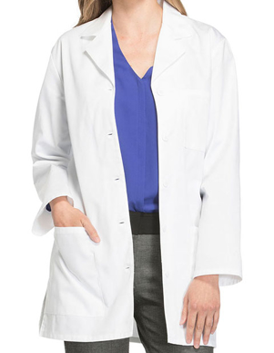 Picture of Cherokee Uniforms-CH-1462-Cherokee Women Three Pocket 32 Inches Short Medical Lab Coat