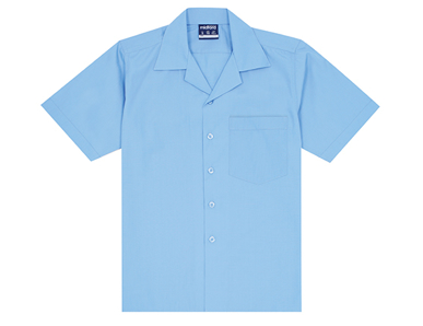 Picture of Midford Uniforms-SHIS1038-BOYS SHORT SLEEVE OPEN NECK SCHOOL SHIRT(1038C)