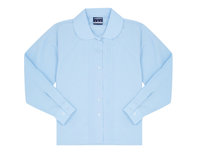 Picture of Midford Uniforms-BLOLPT5041-GIRLS LONG SLEEVE PIN TUCK SCHOOL BLOUSE(5041PT)