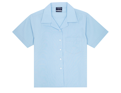 Picture of Midford Uniforms-BLOS5038-GIRLS SHORT SLEEVE OPEN NECK SCHOOL BLOUSE(5038)