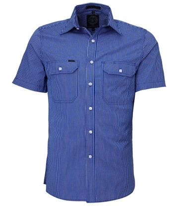 Picture of Ritemate Workwear-RMPC009S-Men's S/S Shirt, Double Pockets