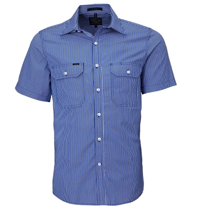 Picture of Ritemate Workwear-RMPC010S-Men's S/S Shirt, Double Pockets