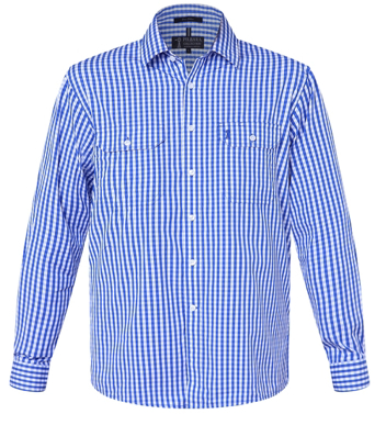 Picture of Ritemate Workwear-RMPC004-Mens Check L/S Shirt, double pockets