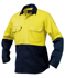 Picture of King Gee-K54015-Hi-Vis Spliced Drill Shirt L/S