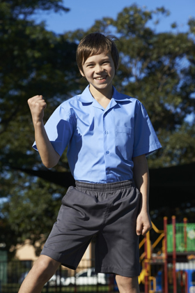 Picture of Bocini-CS1307-Boys Short Sleeve School Shirt