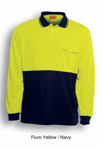 Picture of Bocini-SP0426-Unisex Adults Hi-Vis Safety Polo - Long Sleeve