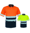 Picture of Bocini-sp1249-Unisex Adults Hi-Vis Polyface / Cotton back Polo With 3M Reflective Tape