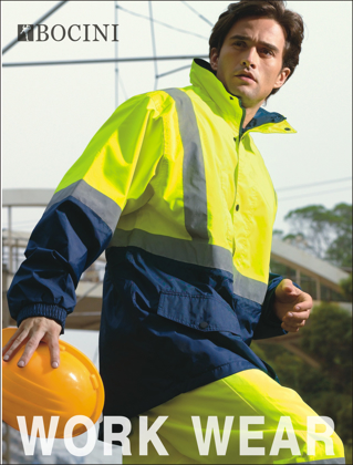 Picture of Bocini-SJ0432-Unisex Adults Hi-Vis Mesh Lining Jacket With Reflective Tape