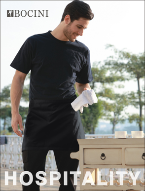 Picture of Bocini-WA0672-Polyester Drill Quarter Apron - With Pocket