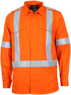 Picture of DNC Workwear-3448-DNC Inherent Fr X Back Ppe1 Light Weight Day/Night Shirt