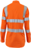 Picture of DNC Workwear-3742-Ladies Hivis Light Weight Cotton Vic Rail CSR Shirt
