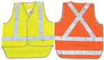 Picture of DNC Workwear Hi Vis Day/Night Cross Back Safety Vest With Tail (3802)