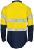 Picture of DNC Workwear Hi Vis Taped Lightweight Cool Breeze Vertical Vented Shirt With Gusset Sleeves - Generic Tape (3784)