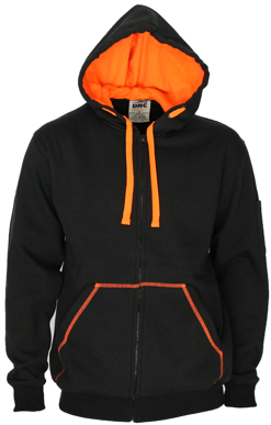 Picture of DNC Workwear-5424-Full Zip Super Brushed Fleece Hoodie