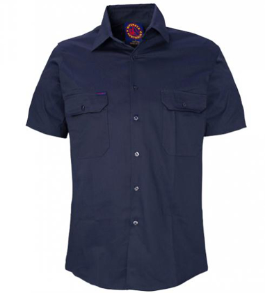 Picture of Ritemate Workwear-RM108V3S-Vented Open Front L/W S/S
