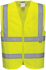 Picture of Prime Mover Workwear-C375-Hi-Vis Zipped Band & Brace Vest