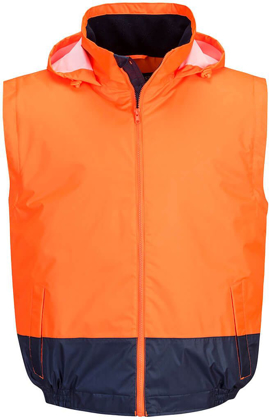 Picture of Prime Mover Workwear-MC464-Hi-Vis Essential 2-in-1 Bomber Jacket