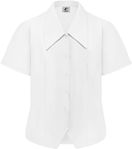 Picture of LW Reid-ATSH-Short Sleeve Blouse with Shaped Hem