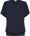 Picture of NNT Uniforms-CATUQT-NAV-Georgie Short Sleeve Rib Hem Top - Navy