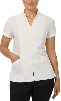 Picture of NNT Uniforms-CATU68-WHT-Zip Front Tunic