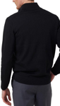 Picture of NNT Uniforms-CATE37-BLA-Long Sleeve Zip Neck Jumper