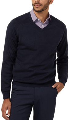 Picture of NNT Uniforms-CATE33-NAV-V-Neck Sweater