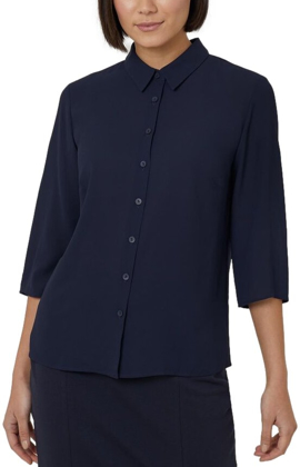 Picture of NNT Uniforms-CATUKZ-NAV-Georgie 3/4 Sleeve Pleat Back Shirt