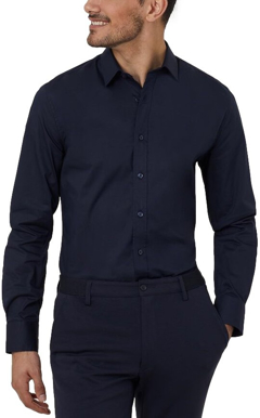 Picture of NNT Uniforms-CATJDG-NAV-Avignon Long Sleeve Slim Shirt