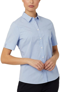 Picture of NNT Uniforms-CATUK6-LPS-Avignon Pinstripe Short Sleeve Shirt