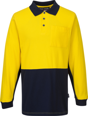 Picture of Prime Mover-MD619-Long Sleeve Cotton Pique Polo