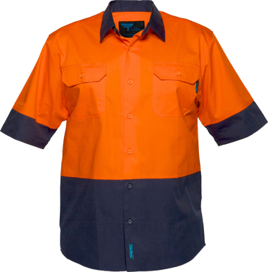 Picture of Prime Mover-MS802-Hi Vis Cotton Drill Shirt
