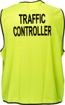 Picture of Prime Mover-MV119-Stock Printed TRAFFIC CONTROLLER Day Vest