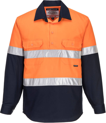 Picture of Prime Mover-MC101-Hi Vis Cotton Drill Shirt