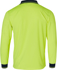 Picture of Australian Industrial Wear -SW05TD-Men's Polycotton High Visibility Long Sleeve Polo