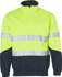 Picture of Australian Industrial Wear -SW14-Men's Taped Hi-Vis Long Sleeve Fleece Sweat with Collar and 3M Tapes