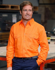 Picture of Australian Industrial Wear -SW51-Men's Hi-Vis Long Sleeve Drill Shirt