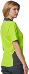 Picture of Australian Industrial Wear -SW79-Unisex Hi-Vis Bamboo Charcoal Vented Short Sleeve Polo