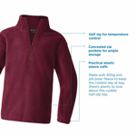 Picture of LW Reid-5880CZ-Hinkler Polar Fleece Half-Zip