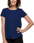 Picture of Corporate Reflection Harmony Ladies Loose Fit  Short Sleeve blouse (CR60518S1)