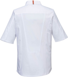 Picture of Prime Mover Workwear Vented stretch chef jacket S/S (C746)